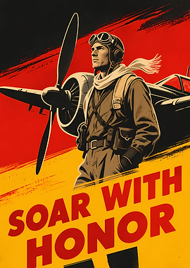 Pilot Soaring with Honor