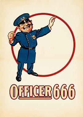 Officer 666 Cartoon