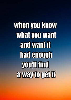 Inspirational Quote on Gradient Background