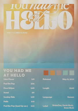 ZB1 You Had Me At Hello Album Art