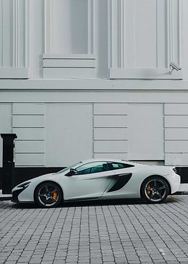 White McLaren Sports Car