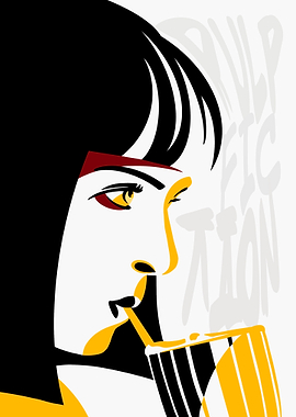 Pulp Fiction Mia Wallace Pop Art