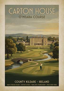 Carton House O'Meara Course Poster