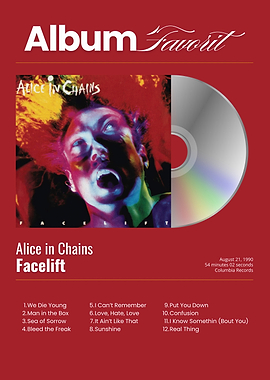 Alice in Chains Facelift Album Art