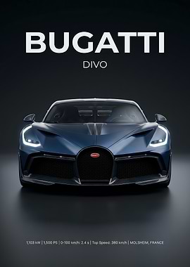 Bugatti Divo Car Advertisement