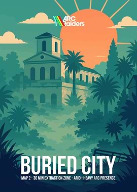 Arc Raiders Buried City Map Art