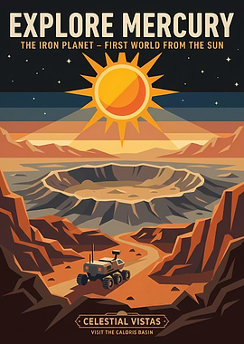 Explore Mercury Vintage Poster