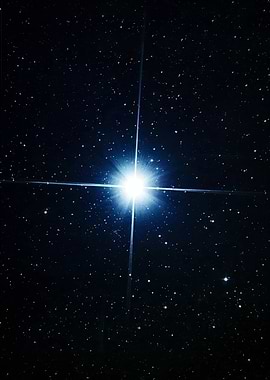 Bright Star in the Night Sky