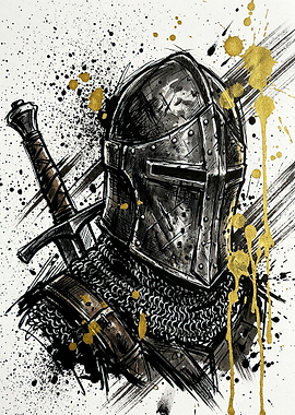 Knight in Armor with Sword