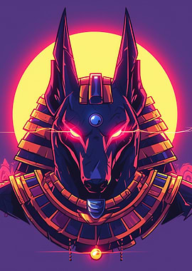 Anubis Egyptian God Portrait