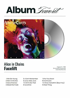 Alice in Chains Facelift Album Cover