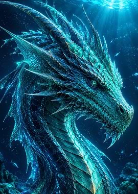 Aquatic Dragon Underwater