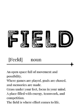 Field Definition Poster