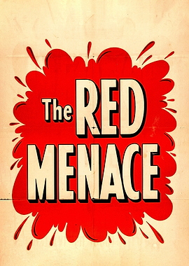 The Red Menace Vintage Poster