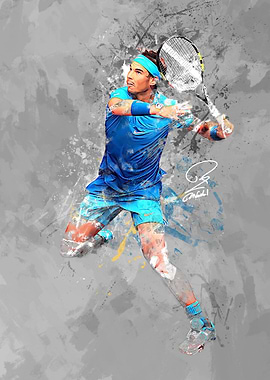 Rafael Nadal Tennis Art