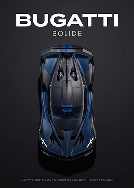 Bugatti Bolide Top View
