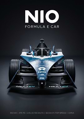 NIO Formula E Race Car