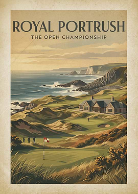 Royal Portrush The Open Championship Poster