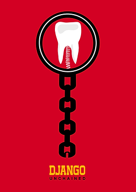 Django Unchained Tooth Chain Poster