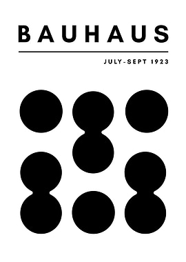 Bauhaus Poster with Circles