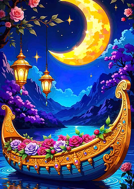 Enchanted Moonlit Boat Ride