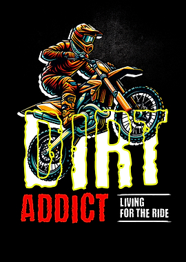 Dirt Bike Rider with Text