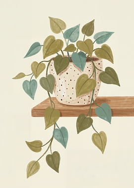 Potted Plant on a Shelf