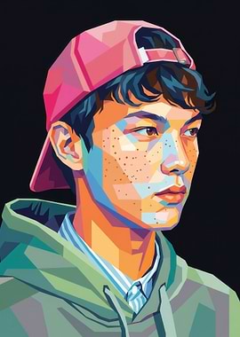 Pop Art Portrait of a Young Man