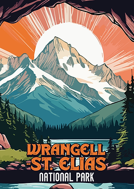 Wrangell St. Elias National Park Poster