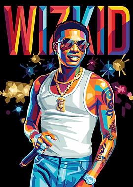 Wizkid Pop Art Portrait