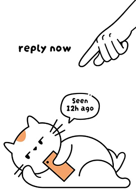 Cat Ignoring Message