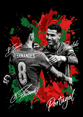 Cristiano Ronaldo and Bruno Fernandes