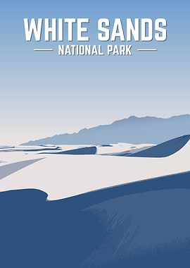 White Sands National Park Poster