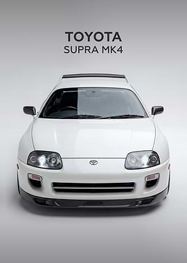 White Toyota Supra MK4