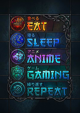 Eat Sleep Anime Gaming Repeat