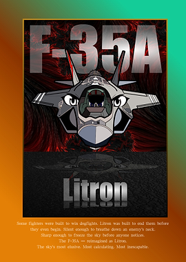 F-35A Litron Jet Poster
