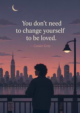 Inspirational Quote Over Cityscape