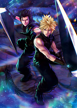 Cloud Strife and Zack Fair