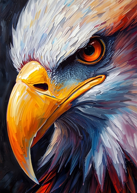 Close-up of a Bald Eagle's Head