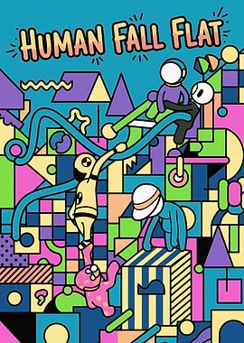 Human Fall Flat Abstract Game Art