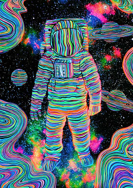 Psychedelic Astronaut in Space