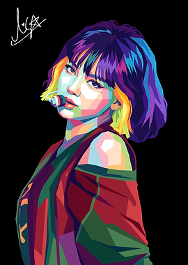 Lisa Pop Art Portrait