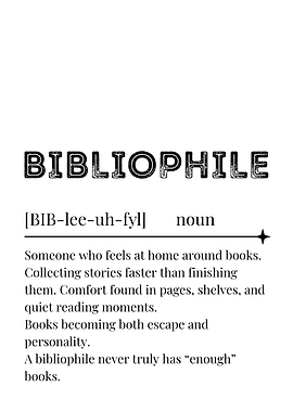 Bibliophile Definition Print