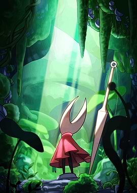 Hornet and Needle in a Lush Forest