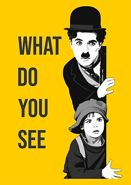 Charlie Chaplin and Child Poster