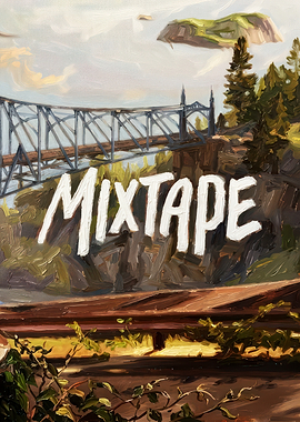 Mixtape Bridge Landscape Painting