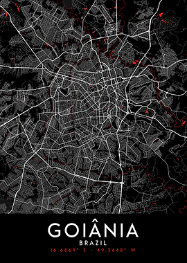 Goiania Dark Map