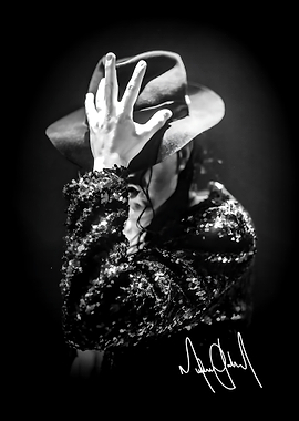 Michael Jackson Signature Hat Pose