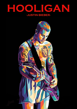 Justin Bieber Hooligan Pop Art