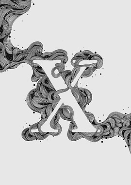 Abstract Letter X Design